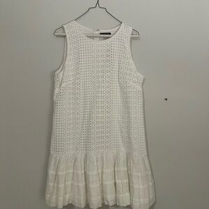 J. Crew White Eyelet Dress